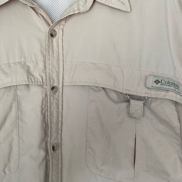 COLUMBIA PFG Fishing Short Sleeve Button Up Shirt with Pockets Mens Size XL - Picture 3 of 8